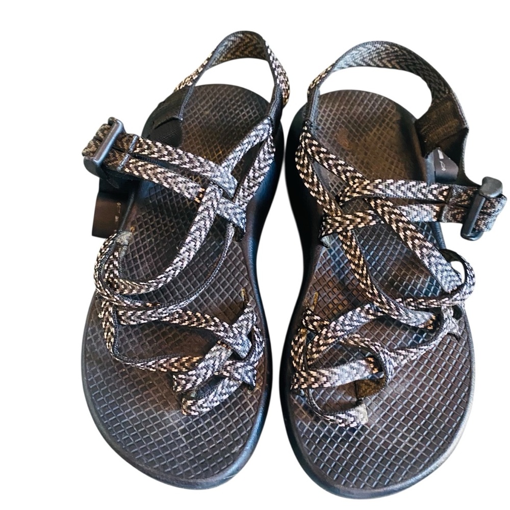Chaco Classic ZX/2 Sandal Black White - Picture 4 of 12